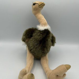 Tiger Tale Toys Ostrich w/ Eyelashes Plush Toy Stuffed Animal 9.25 in x 8.5 in